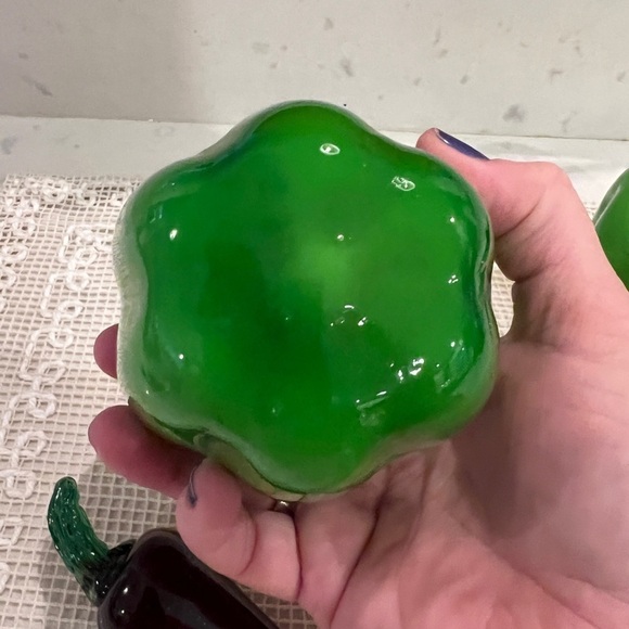 4 pieces of Murano hand blown glass vegetables Vintage Made in Italy - Picture 10 of 16